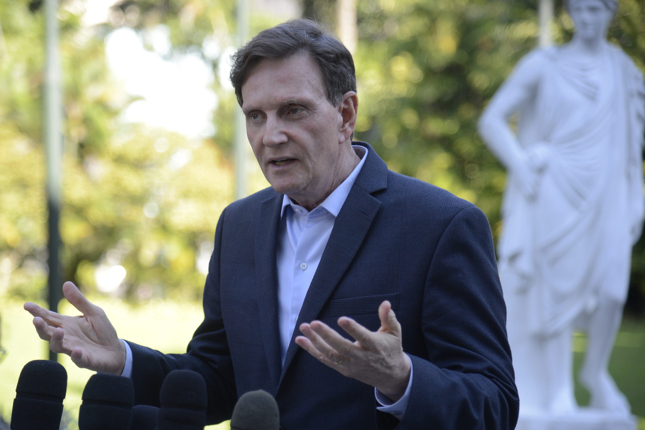 Entrevista coletiva com o prefeito do Rio, Marcelo Crivella