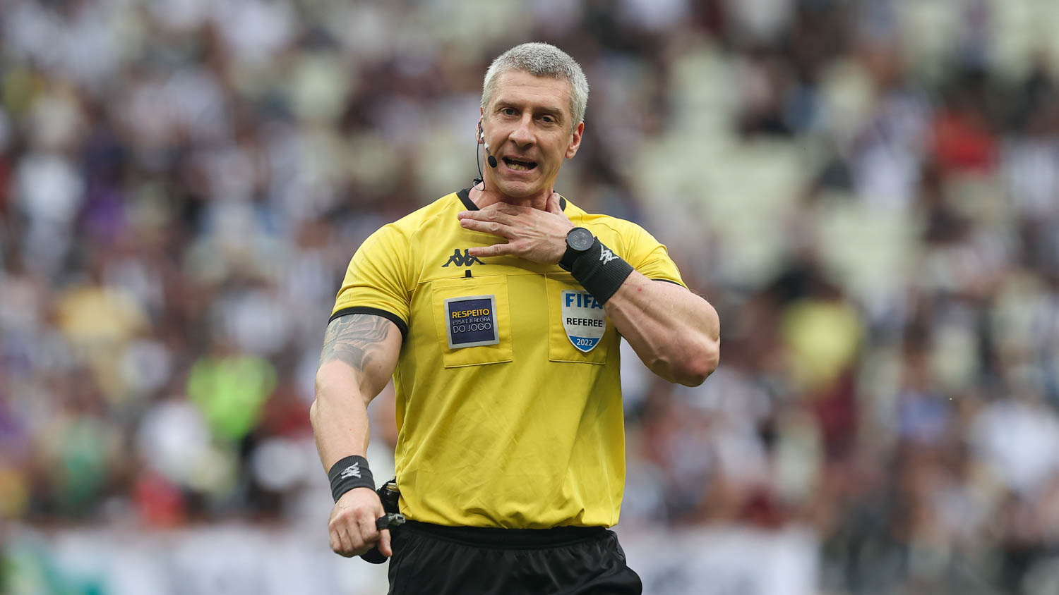 Sao Paulo, Brazil. 25th June, 2023. SP - SAO PAULO - 06/25/2023 -  BRAZILEIRO A 2023, PALMEIRAS X BOTAFOGO - Referee Anderson Daronco during  the match between Palmeiras and Botafogo at the