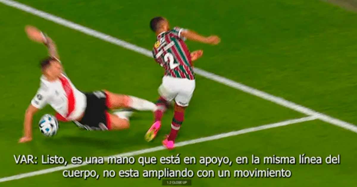 Conmebol divulga áudio do VAR sobre o polêmico lance de gol do