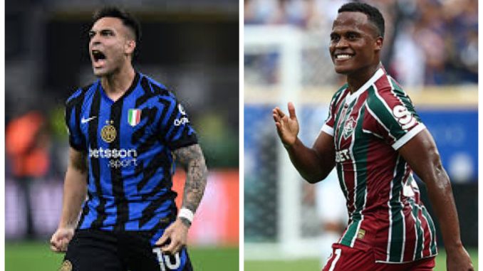 Mundial de Clubes da FIFA: Lautauro Martinez e Jhon Arias - Inter de MIlão x Fluminense