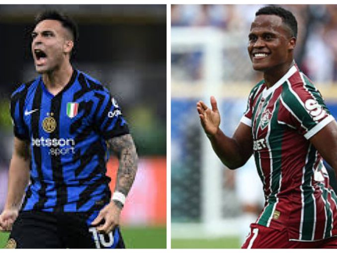 Mundial de Clubes da FIFA: Lautauro Martinez e Jhon Arias - Inter de MIlão x Fluminense