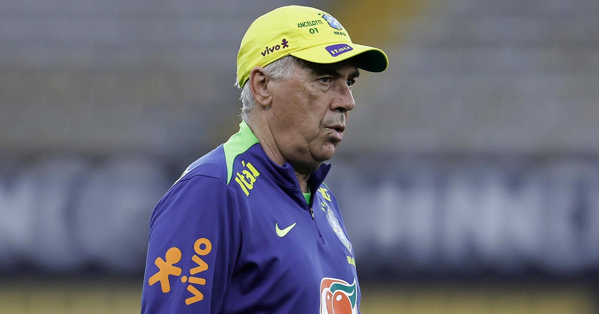 Com dois ex-tricolores, Brasil está escalado para a estreia de Ancelotti