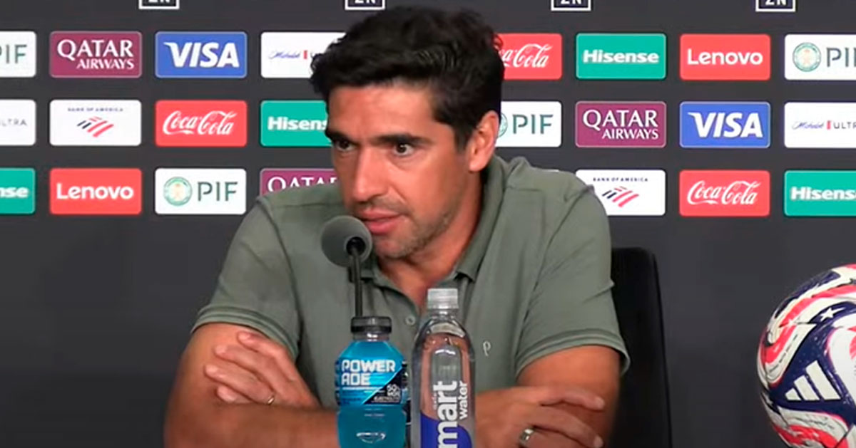 Abel Ferreira, do Palmeiras, desabafa sobre classificação do Fluminense às semifinais do Mundial de Clubes
