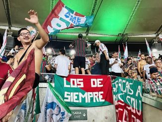 Torcida do Fluminense no setor sul do Maracanã