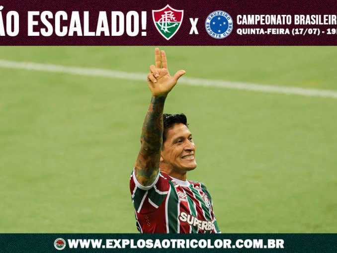 Fluminense divulgou escalação para o jogo contra o Cruzeiro