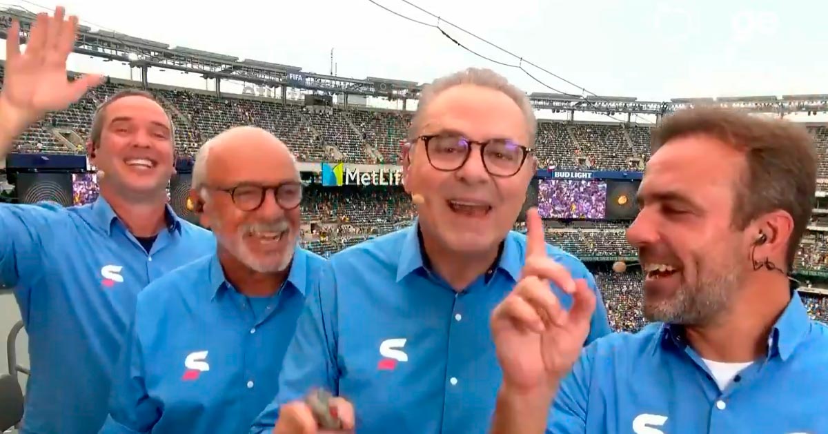 Postura vergonhosa da equipe da Globo após eliminação do Fluminense repercute nas redes sociais