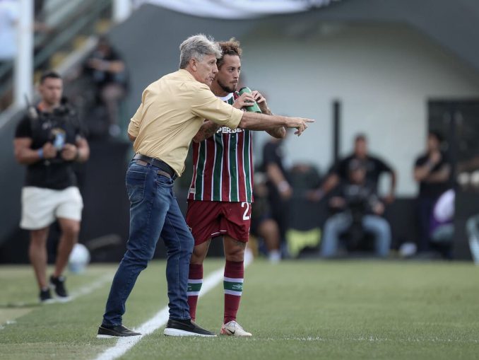 Renato Gaúcho e Guga (FOTO: MARCELO GONÇALVES / FLUMINENSE F.C.)
