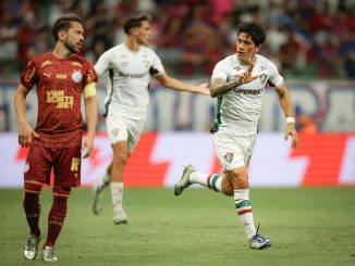 Germán Cano marcou dois dos três gols do Fluminense contra o Bahia