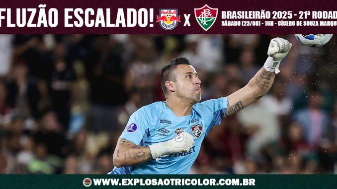Fluminense está escalado para enfrentar o Red Bull Bragantino
