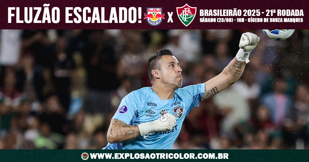Brasileirão 2025: Fluminense divulga escalação para enfrentar o RB Bragantino