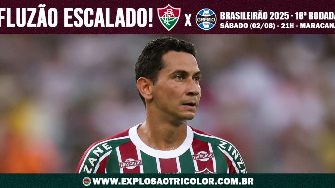 Fluminense está confirmado com mudanças para enfrentar o Grêmio