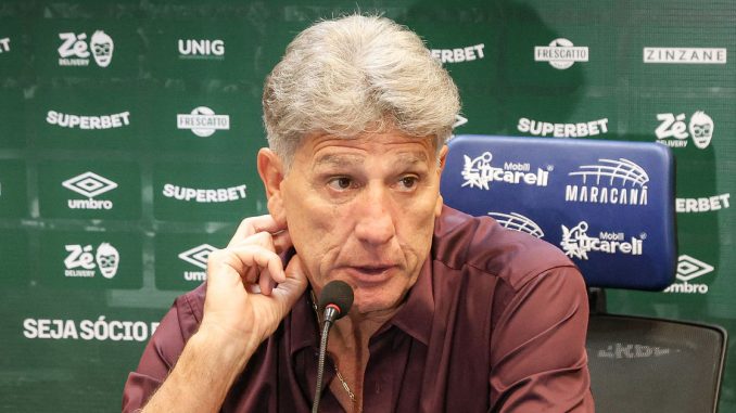 Renato Gaúcho concedeu entrevista coletiva após o empate com o Internacional