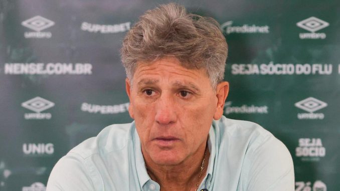 Renato Gaúcho concedeu entrevista coletiva após o empate do Fluminense com o Bahia