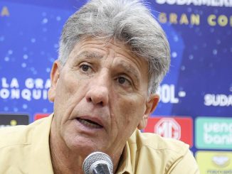 Renato Gaúcho concedeu entrevista coletiva após a vitória sobre o América de Cali