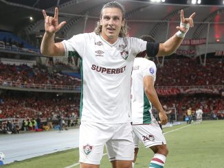 Canobbio marcou o segundo gol do Fluminense na vitória por 2 a 0 sobre o América de Cali