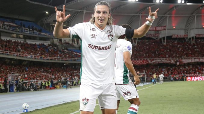 Canobbio marcou o segundo gol do Fluminense na vitória por 2 a 0 sobre o América de Cali
