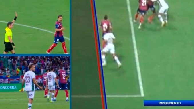 Saíram os áudios do VAR nos lances reclamados pelo Fluminense na derrota por 1 a 0 para o Bahia