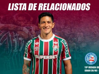 Lista oficial de relacionados do Fluminense para o jogo contra o Bahia