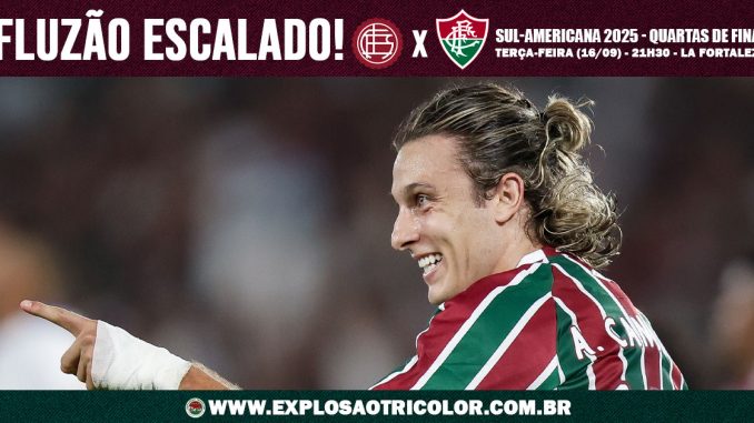 Fluminense está escalado para enfrentar o Lanús