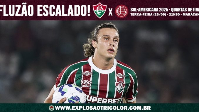 Fluminense está escalado para enfrentar o Lanús
