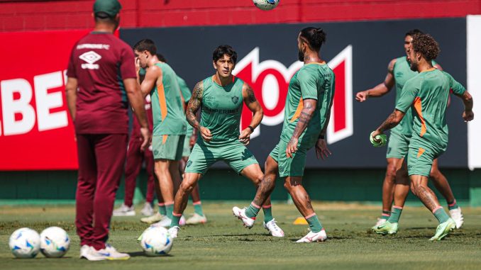 Fluminense encerrou a preparação para enfrentar o Lanús 