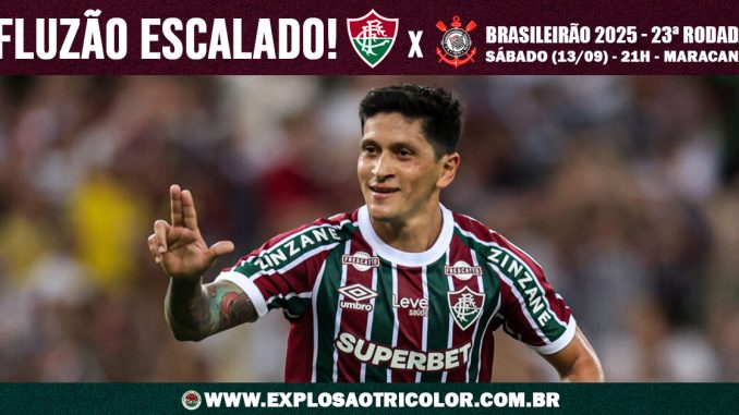 Fluminense está escalado para enfrentar o Corinthians