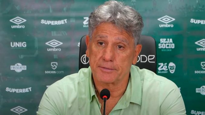 Renato Gaúcho concedeu entrevista coletiva após o triunfo sobre o Vitória
