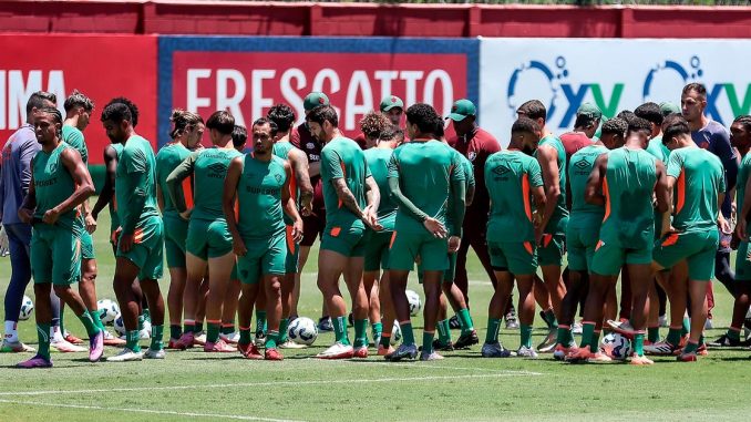 treino ct Zubeldía tem uma dúvida para definir a escalação do Fluminense