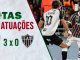 Notas das atuações de Fluminense 3 x 0 Atlético-MG