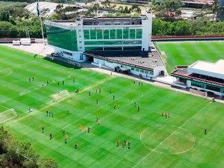 Germán Cano foi a novidade no treino desta sexta-feira