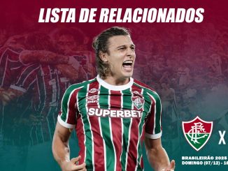 Lista de relacionados do Fluminense contra o Bahia, pelo Brasileirão 2025