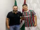 Mário Bittencourt e Lezcano no CT do Fluminense
