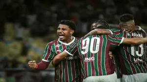 John Kennedy fez o gol da vitória no Fla-Flu (FOTO: LEONARDO BRASIL / FLUMINENSE F.C.)