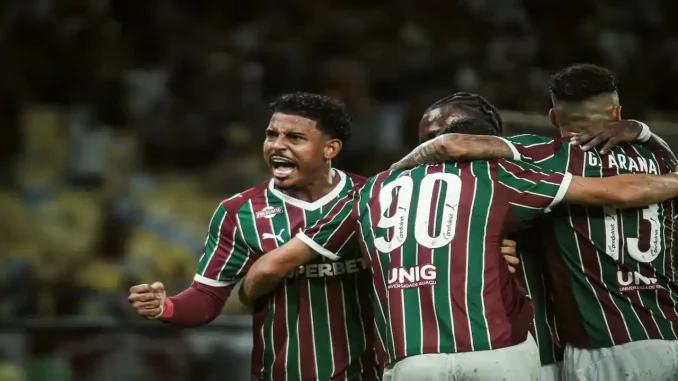 John Kennedy fez o gol da vitória no Fla-Flu (FOTO: LEONARDO BRASIL / FLUMINENSE F.C.)