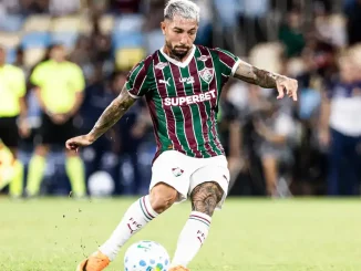 Lucho Acosta marcou um golaço na estreia do Fluminense no Brasileirão (Foto: Marina Garcia / Fluminense FC)
