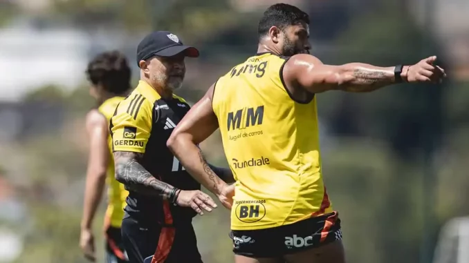 Sampaoli e Hulk não se entendem no Atlético-MG