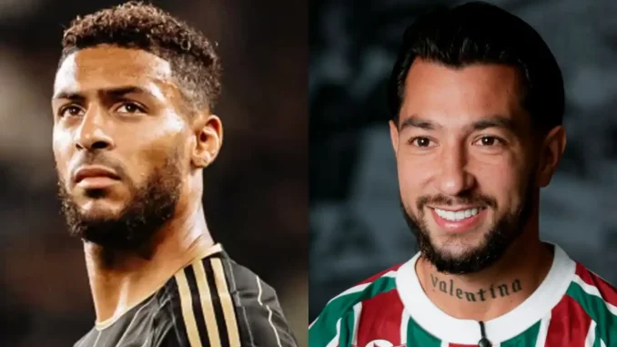 Denis Bouanga passou a seguir Lucho Acosta em suas redes sociais