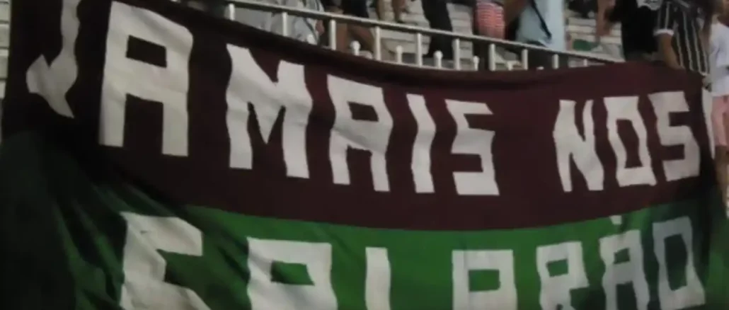 Registro feito por Vinicius Toledo em 2013: um lema que se mantém vivo e mais necessário do que nunca em 2026.