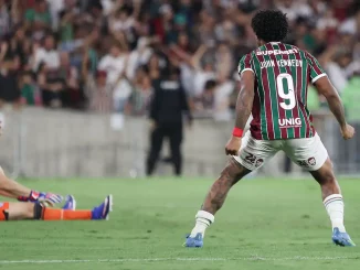 John Kennedy marcou o segundo gol do Fluminense contra o Bolívar