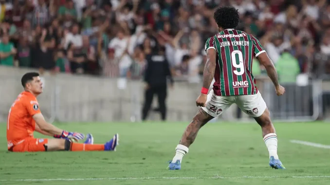John Kennedy marcou o segundo gol do Fluminense contra o Bolívar