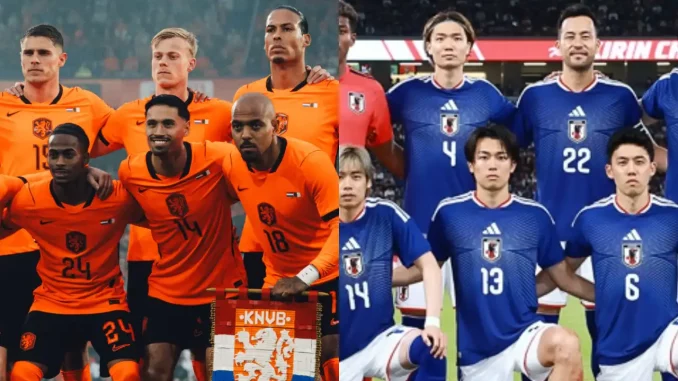 Holanda x Japão pela Copa do Mundo 2026