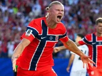 Haaland brilhou na estreia da Noruega na Copa do Mundo