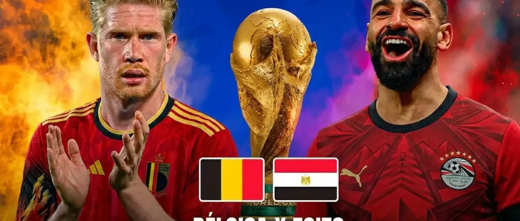 Bélgica x Egito duelam nesta segunda-feira pela Copa do Mundo