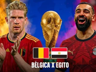 Bélgica x Egito duelam nesta segunda-feira pela Copa do Mundo