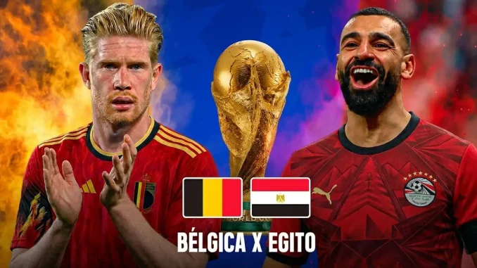 Bélgica x Egito duelam nesta segunda-feira pela Copa do Mundo
