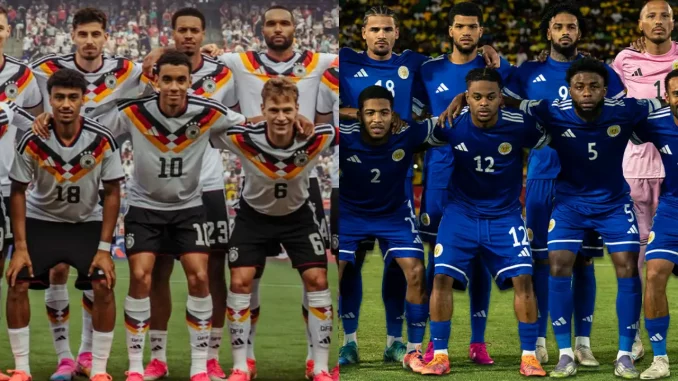 Alemanha x Curaçao pela Copa do Mundo 2026