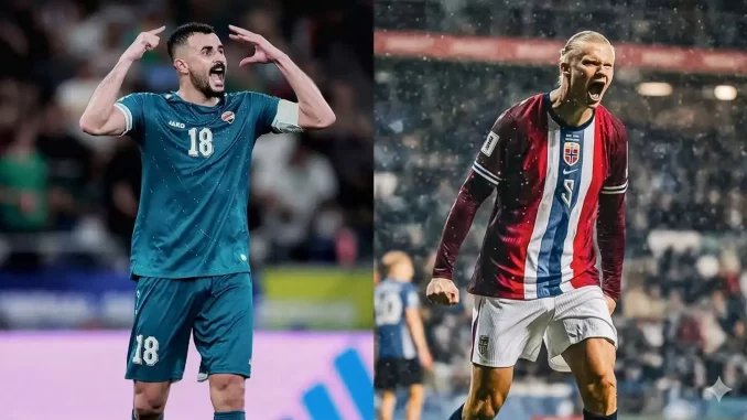 Iraque x Noruega pela Copa do Mundo 2026
