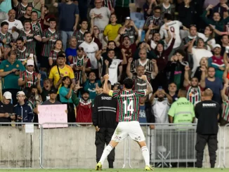 Germán Cano fez a festa da torcida do Fluminense contra o Palmeiras
