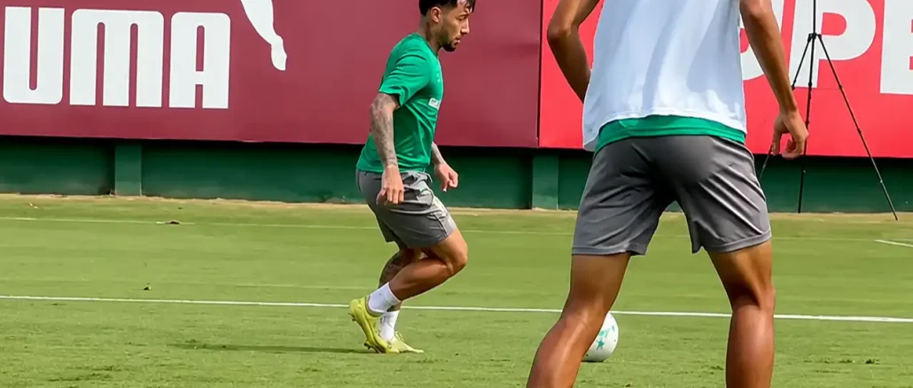 Vídeo divulgado pelo Fluminense mostra trechos do treino de hoje