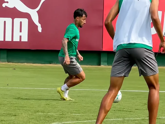 Vídeo divulgado pelo Fluminense mostra trechos do treino de hoje
